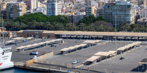 Abierta la licitación para una instalación fotovoltaica en el Muelle de Ribera I del Puerto de Almería