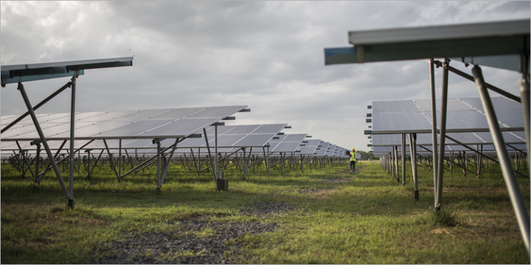 Parque fotovoltaico.