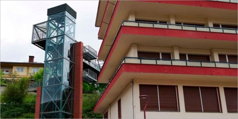 Ascensor de Latxartegi en Legazpi.