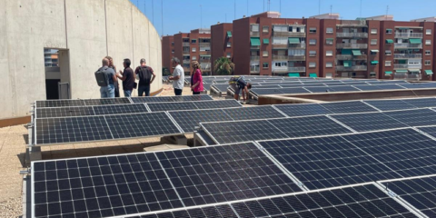 Arranca la instalación de paneles fotovoltaicos en el conservatorio de música José Iturbi de Valencia