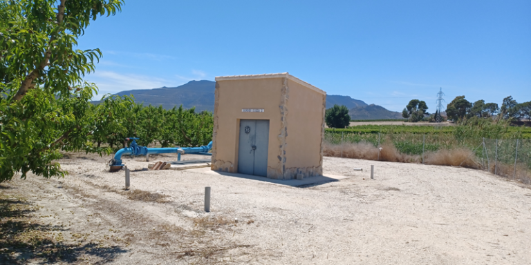 Sistema de regadío en Cieza (Murcia).