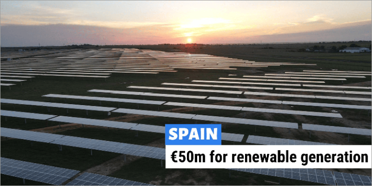 Financiación del BEI de proyectos fotovoltaicos en España.