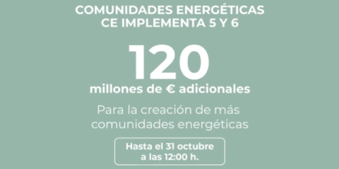 Abiertas dos nuevas convocatorias de ayudas a proyectos singulares de comunidades energéticas