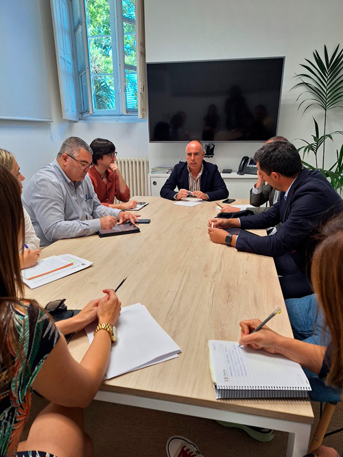 Reunión de la Diputación de Pontevedra y del Concello de Ribadumia.