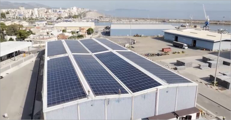 Planta fotovoltaica en Valenciaport.