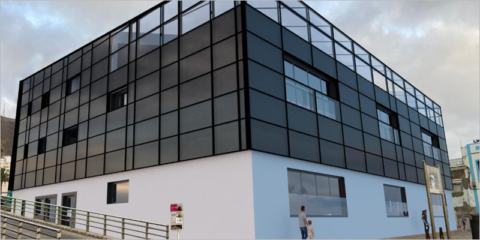 Abierta la licitación para una fachada fotovoltaica en el edificio Cachalote de Las Palmas