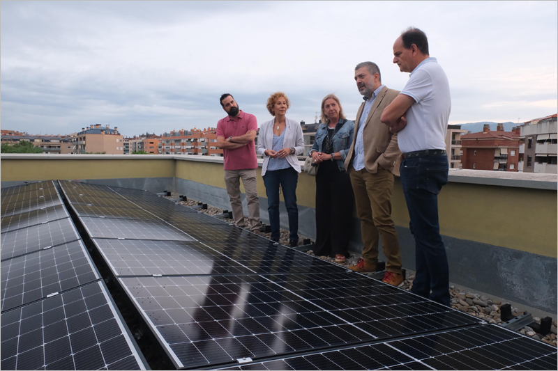 Paneles solares en Sant Joan Despí.