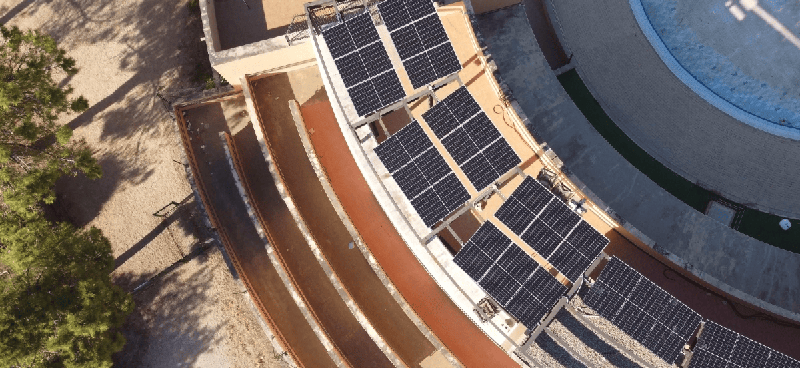 Cubierta fotovoltaica en Gandía.