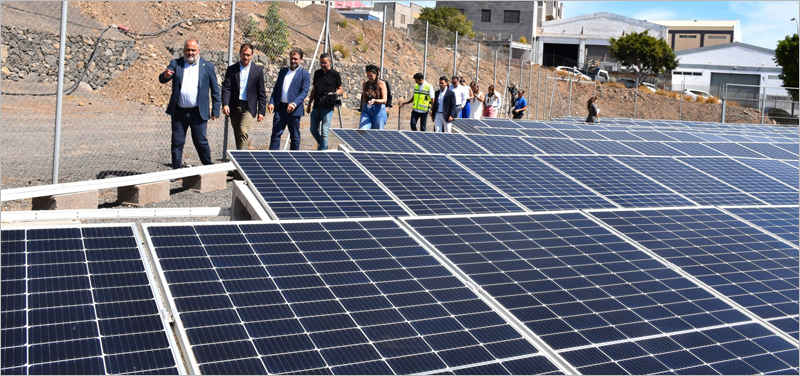 Planta fotovoltaica en el polígono La Campana (Tenerife).