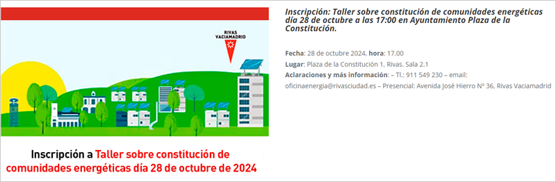 Taller sobre comunidades energéticas.