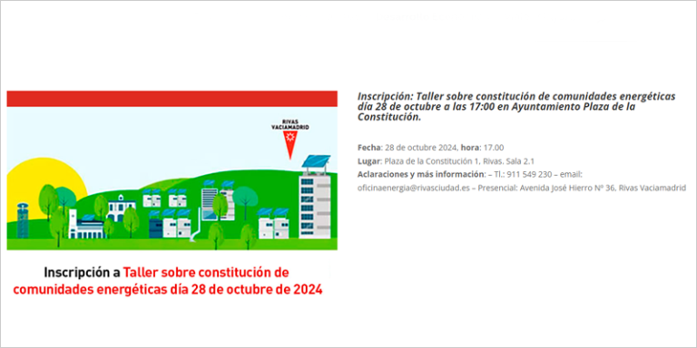 Taller sobre comunidades energéticas.