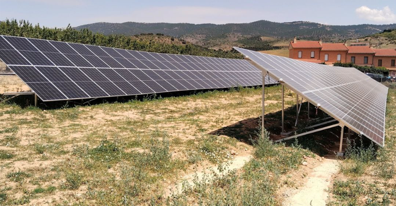 Planta fotovoltaica en Codos.