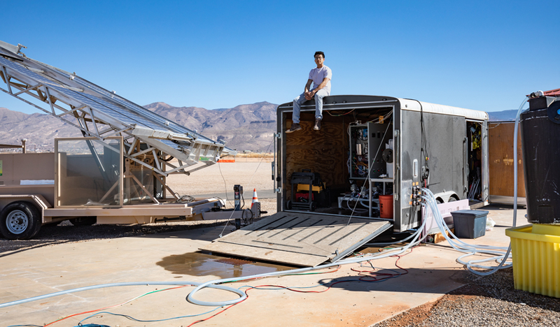 Sistema de desalinización con energía solar del MIT.