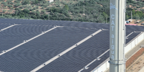El Consorcio de Aguas de Tarragona inaugura un parque fotovoltaico en la ETAP de l’Ampolla
