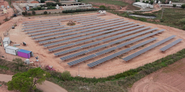 Parque fotovoltaico en Cataluña.