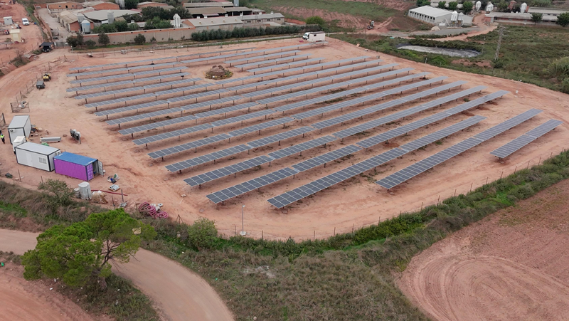 Parque fotovoltaico en Cataluña.