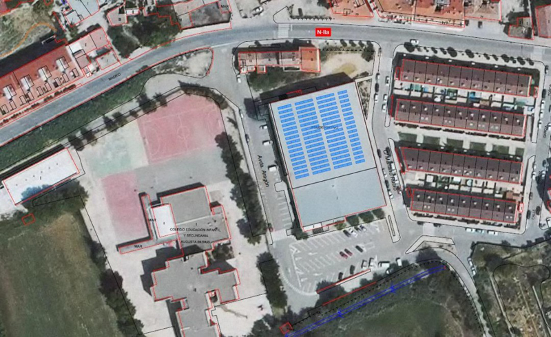 Proyecto de instalación de energía solar en cubiertas de Calatayud.