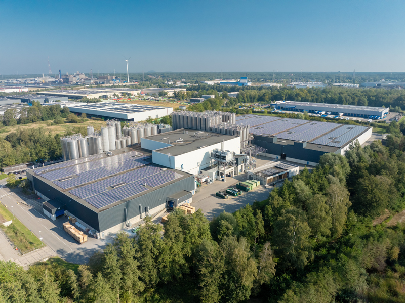 Planta fotovoltaica en las instalaciones de SABIC en Genk.