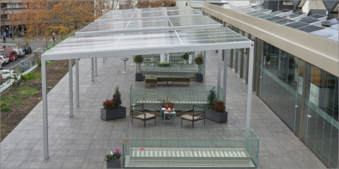 La Plaza Mayor de Abetxuko en Vitoria-Gasteiz albergará una pérgola fotovoltaica multiusos