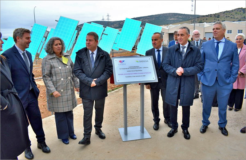 Inaugurada en Puertollano la planta piloto BlueSolar 1, que integra energía fotovoltaica y termosolar