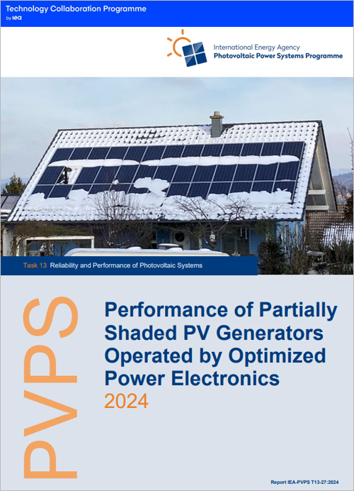 Informe sobre el rendimiento de generadores fotovoltaicos parcialmente sombreados