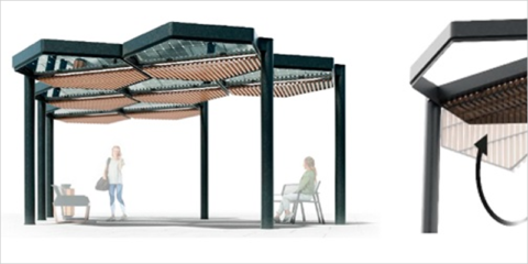 Dos prototipos combinarán generación de energía fotovoltaica con sombras en Barcelona