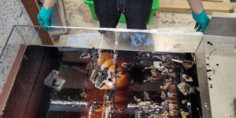 El proyecto PEACOC desarrolla tecnologías para recuperar metales preciosos de paneles fotovoltaicos