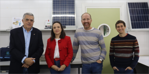 La UCO crea un modelo para probar la integración entre plantas fotovoltaicas y olivares en seto